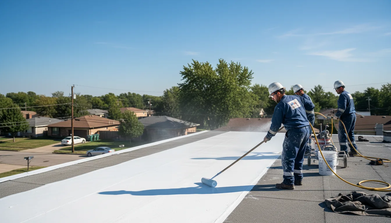 Commercial roof coating in Dravosburg, PA near me